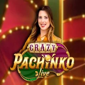 Crazy Pachinko online game logo by Evolution on qbetscasino.eu