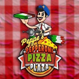 Peppe’s Pepperoni Pizza Plaza logo by Pragmatic Play at Qbet Casino