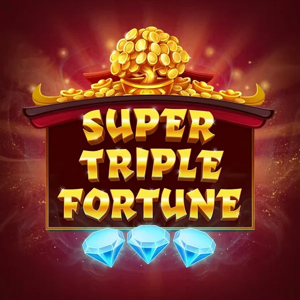 Super Triple Fortune slot logo by Greentube at Qbet Casino